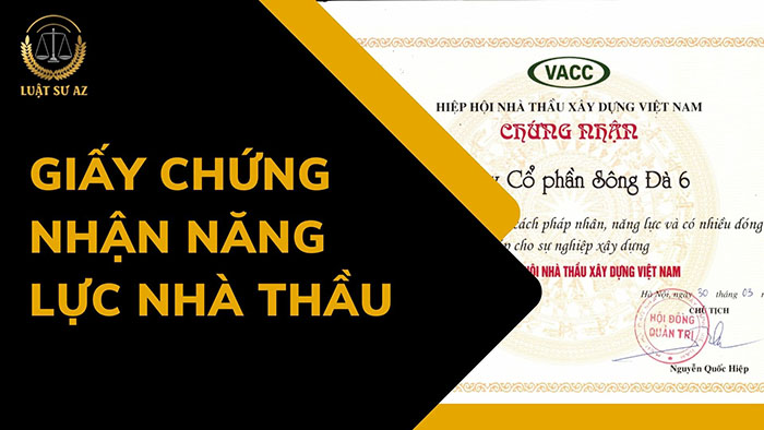 Dịch vụ xin giấy chứng nhận năng lực nhà thầu