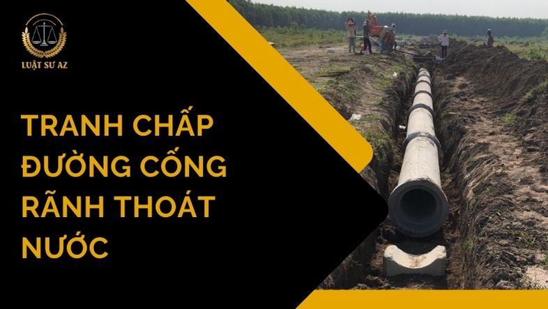 Tranh chấp đường cống rãnh thoát nước
